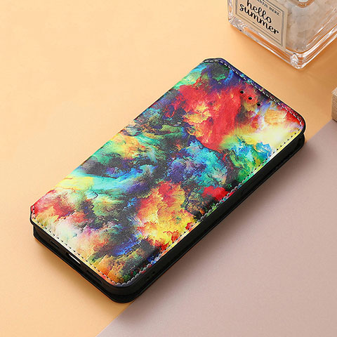 Custodia Portafoglio In Pelle Fantasia Modello Cover con Supporto S06D per Huawei Honor 60 SE 5G Multicolore