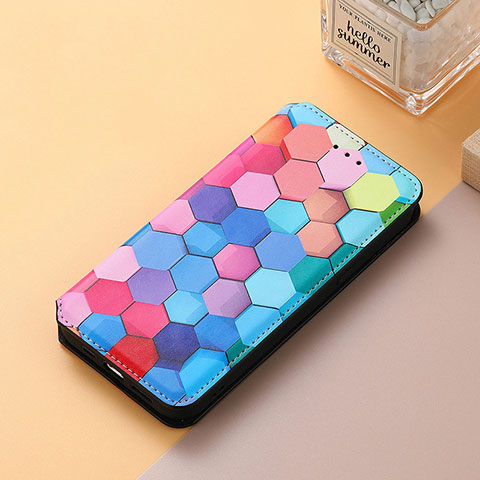 Custodia Portafoglio In Pelle Fantasia Modello Cover con Supporto S06D per Huawei Honor Magic3 5G Colorato