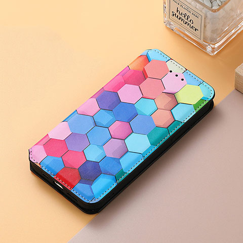 Custodia Portafoglio In Pelle Fantasia Modello Cover con Supporto S06D per Huawei Nova 9 Colorato