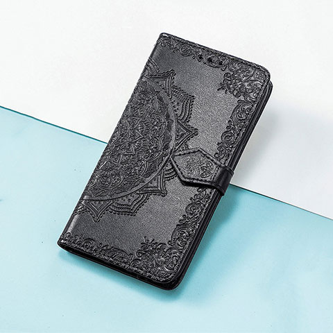 Custodia Portafoglio In Pelle Fantasia Modello Cover con Supporto S07D per Huawei Nova 10 Nero