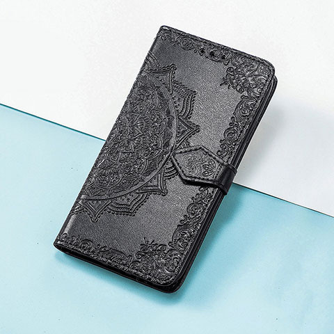 Custodia Portafoglio In Pelle Fantasia Modello Cover con Supporto S07D per Huawei Nova 10 SE Nero