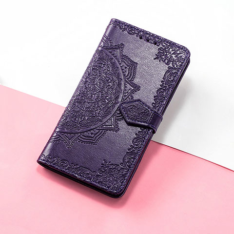 Custodia Portafoglio In Pelle Fantasia Modello Cover con Supporto S07D per Huawei Nova Y90 Viola