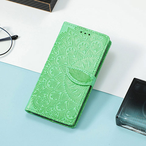 Custodia Portafoglio In Pelle Fantasia Modello Cover con Supporto S08D per Huawei Honor Magic3 5G Verde