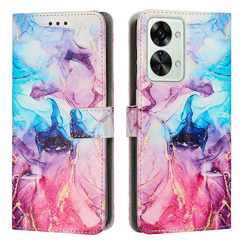 Custodia Portafoglio In Pelle Fantasia Modello Cover con Supporto Y01X per OnePlus Nord 2T 5G Multicolore