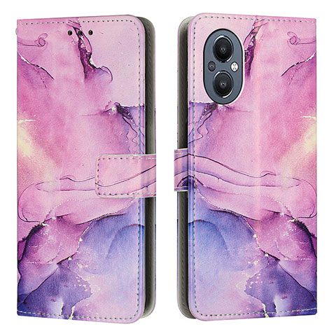 Custodia Portafoglio In Pelle Fantasia Modello Cover con Supporto Y01X per OnePlus Nord N20 5G Viola