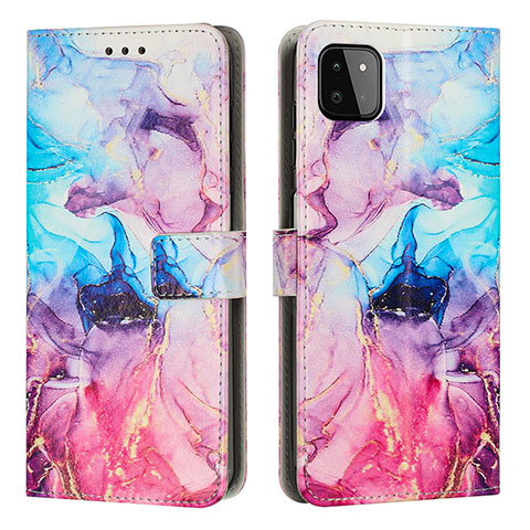 Custodia Portafoglio In Pelle Fantasia Modello Cover con Supporto Y01X per Samsung Galaxy A22s 5G Multicolore