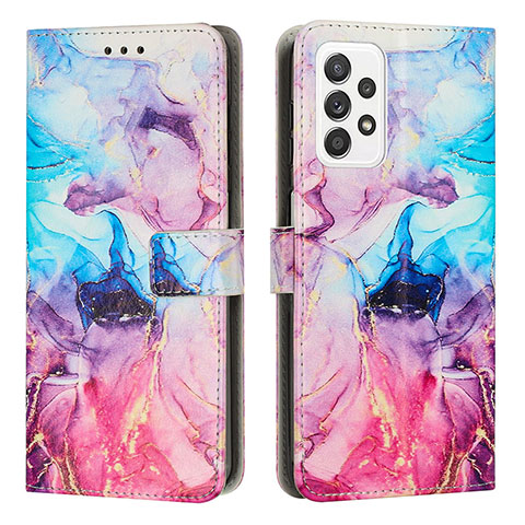 Custodia Portafoglio In Pelle Fantasia Modello Cover con Supporto Y01X per Samsung Galaxy A33 5G Multicolore