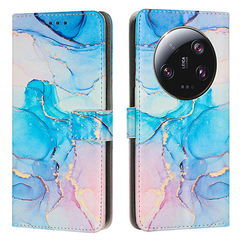 Custodia Portafoglio In Pelle Fantasia Modello Cover con Supporto Y01X per Xiaomi Mi 13 Ultra 5G Cielo Blu