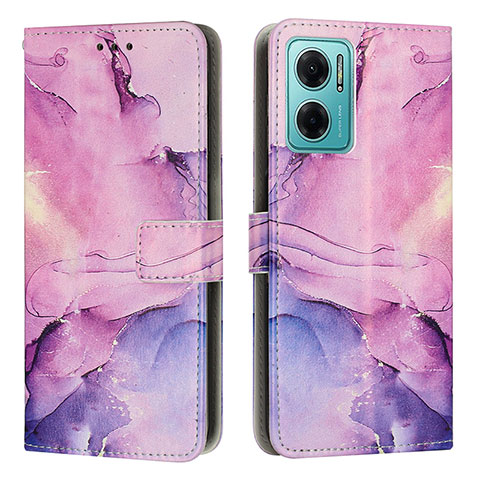 Custodia Portafoglio In Pelle Fantasia Modello Cover con Supporto Y01X per Xiaomi Redmi 10 Prime Plus 5G Viola