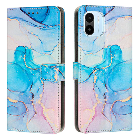 Custodia Portafoglio In Pelle Fantasia Modello Cover con Supporto Y01X per Xiaomi Redmi A2 Plus Cielo Blu