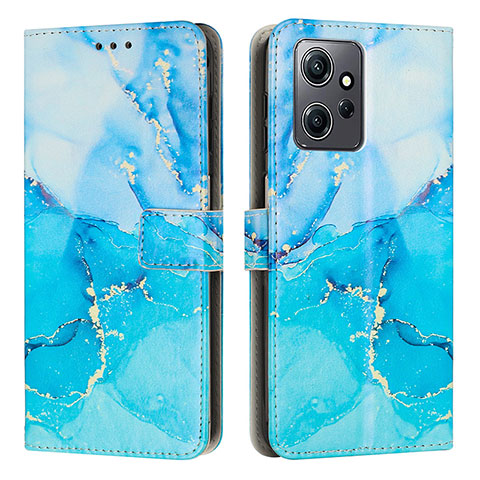 Custodia Portafoglio In Pelle Fantasia Modello Cover con Supporto Y01X per Xiaomi Redmi Note 12 4G Blu