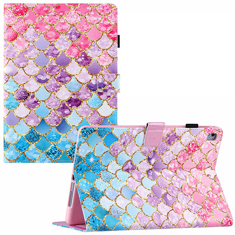 Custodia Portafoglio In Pelle Fantasia Modello Cover con Supporto Y02B per Apple iPad Air Colorato