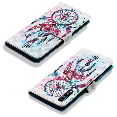 Custodia Portafoglio In Pelle Fantasia Modello Cover con Supporto Y03B per Samsung Galaxy A70S Multicolore