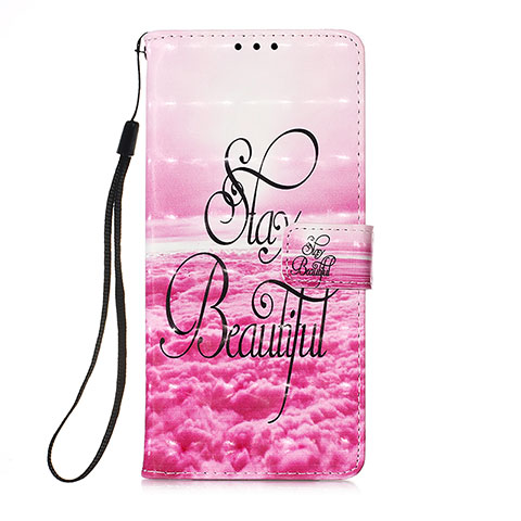 Custodia Portafoglio In Pelle Fantasia Modello Cover con Supporto Y03B per Xiaomi Redmi 10 4G Rosa