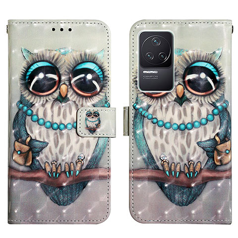 Custodia Portafoglio In Pelle Fantasia Modello Cover con Supporto Y03B per Xiaomi Redmi K50 Pro 5G Multicolore