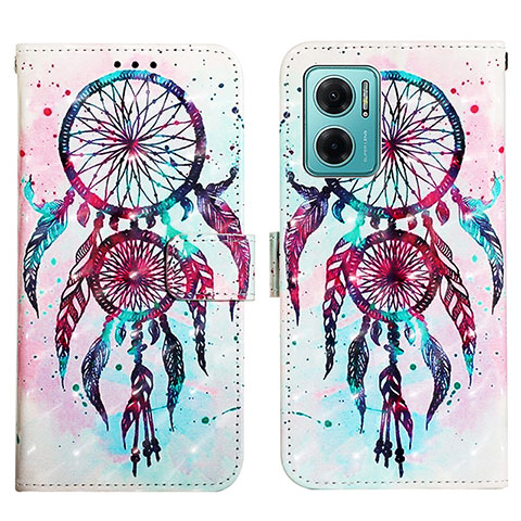 Custodia Portafoglio In Pelle Fantasia Modello Cover con Supporto Y03B per Xiaomi Redmi Note 11E 5G Colorato