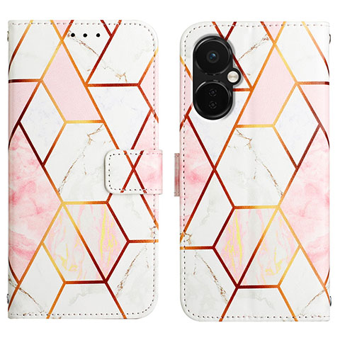 Custodia Portafoglio In Pelle Fantasia Modello Cover con Supporto Y04B per OnePlus Nord N30 5G Bianco