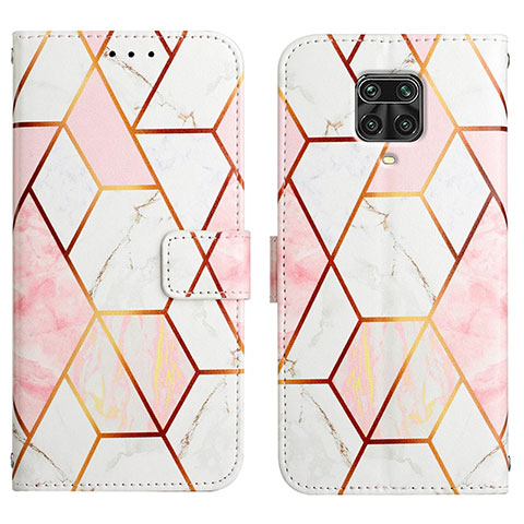 Custodia Portafoglio In Pelle Fantasia Modello Cover con Supporto Y04B per Xiaomi Poco M2 Pro Bianco