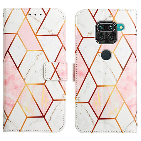 Custodia Portafoglio In Pelle Fantasia Modello Cover con Supporto Y04B per Xiaomi Redmi 10X 4G Bianco