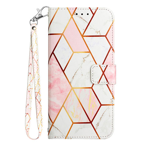 Custodia Portafoglio In Pelle Fantasia Modello Cover con Supporto YB1 per Motorola Moto E13 Bianco