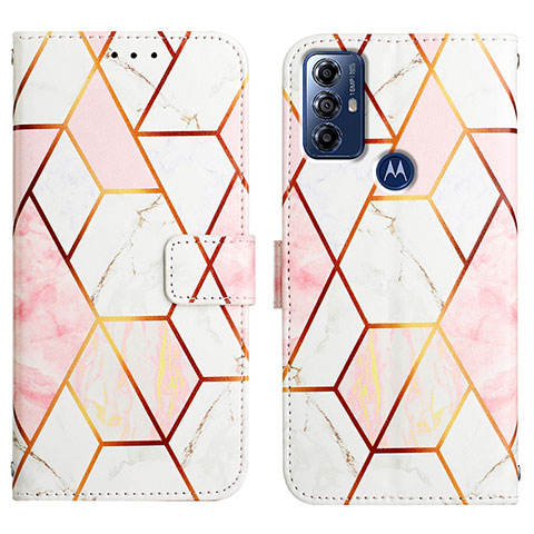 Custodia Portafoglio In Pelle Fantasia Modello Cover con Supporto YB4 per Motorola Moto G Play Gen 2 Bianco