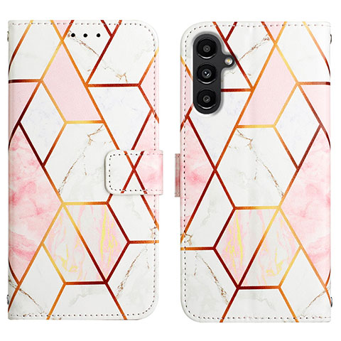 Custodia Portafoglio In Pelle Fantasia Modello Cover con Supporto YB4 per Samsung Galaxy A24 4G Bianco