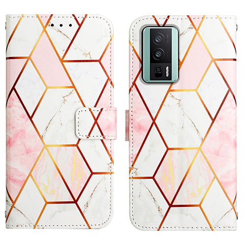 Custodia Portafoglio In Pelle Fantasia Modello Cover con Supporto YB4 per Xiaomi Redmi K60 5G Bianco