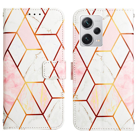 Custodia Portafoglio In Pelle Fantasia Modello Cover con Supporto YB4 per Xiaomi Redmi Note 12 Explorer Bianco