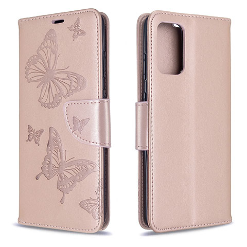 Custodia Portafoglio In Pelle Farfalla Cover con Supporto B01F per Samsung Galaxy S20 5G Oro Rosa