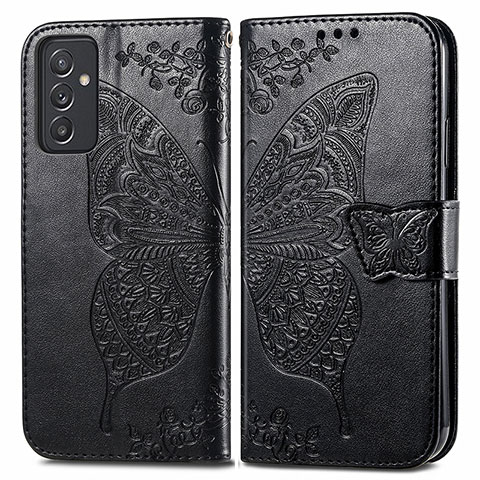 Custodia Portafoglio In Pelle Farfalla Cover con Supporto per Samsung Galaxy Quantum4 5G Nero