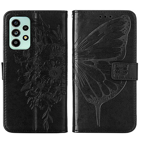 Custodia Portafoglio In Pelle Farfalla Cover con Supporto Y01B per Samsung Galaxy A53 5G Nero