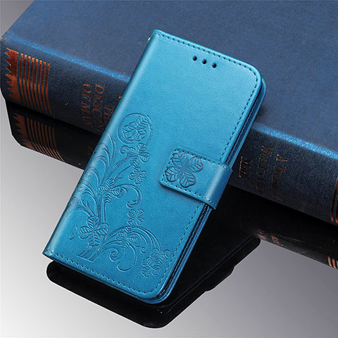 Custodia Portafoglio In Pelle Fiori Cover con Supporto L01 per Xiaomi Mi 11 Lite 5G NE Blu
