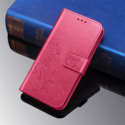 Custodia Portafoglio In Pelle Fiori Cover con Supporto L01 per Xiaomi Mi 11 Lite 5G NE Rosso