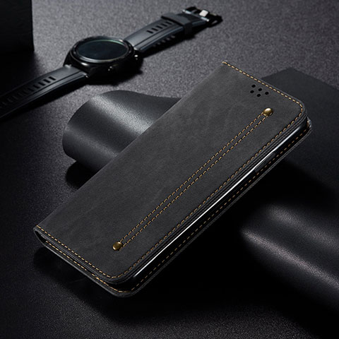 Custodia Portafoglio In stoffa con Supporto B01S per Xiaomi Mi Mix 4 5G Nero