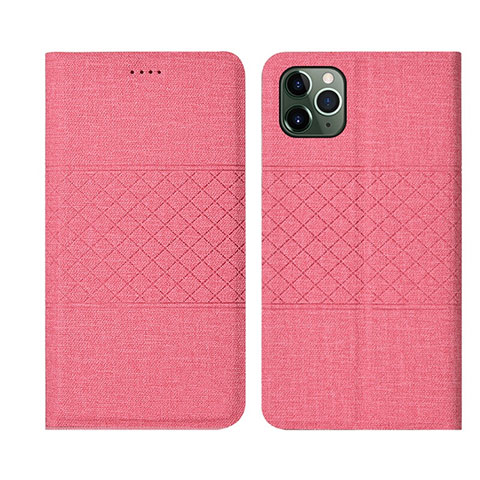 Custodia Portafoglio In stoffa con Supporto H01 per Apple iPhone 11 Pro Rosa