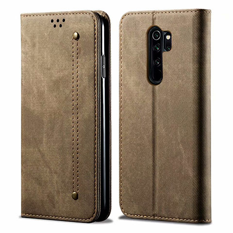 Custodia Portafoglio In stoffa con Supporto H01 per Xiaomi Redmi Note 8 Pro Arancione