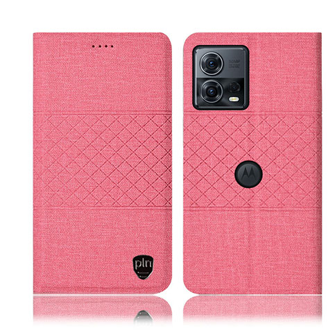 Custodia Portafoglio In stoffa con Supporto H13P per Motorola Moto S30 Pro 5G Rosa