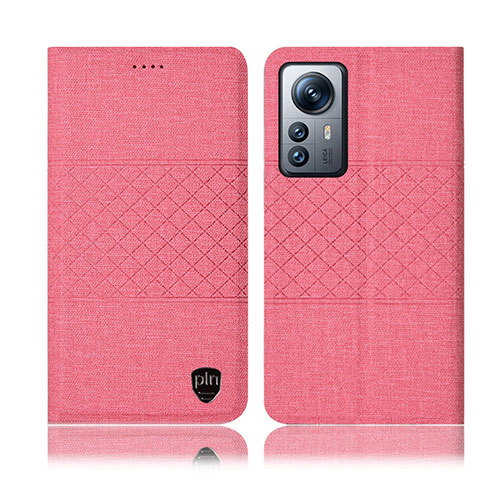 Custodia Portafoglio In stoffa con Supporto H13P per Xiaomi Mi 12 5G Rosa