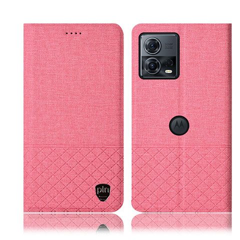 Custodia Portafoglio In stoffa con Supporto H14P per Motorola Moto S30 Pro 5G Rosa