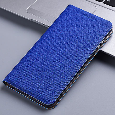 Custodia Portafoglio In stoffa con Supporto H21P per Samsung Galaxy Note 20 Ultra 5G Blu