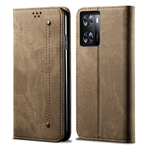 Custodia Portafoglio In stoffa con Supporto per OnePlus Nord N300 5G Khaki