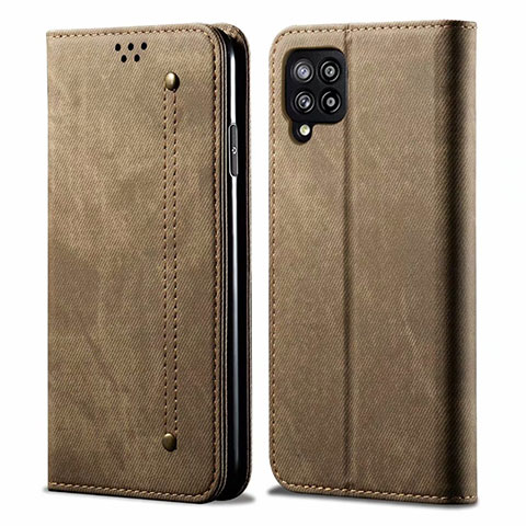 Custodia Portafoglio In stoffa con Supporto per Samsung Galaxy A42 5G Khaki