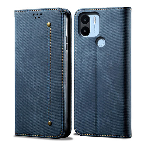 Custodia Portafoglio In stoffa con Supporto per Xiaomi Redmi A2 Blu