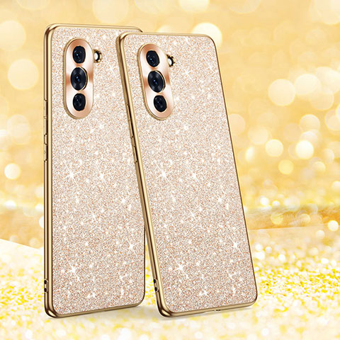 Custodia Silicone Cover Morbida Bling-Bling GS1 per Huawei Nova 10 Oro