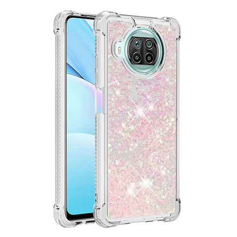 Custodia Silicone Cover Morbida Bling-Bling S01 per Xiaomi Mi 10T Lite 5G Rosa