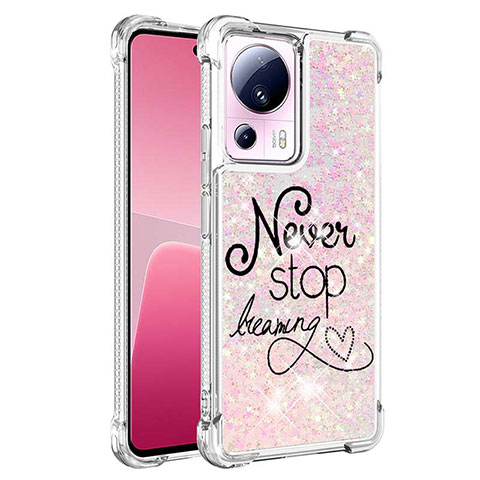 Custodia Silicone Cover Morbida Bling-Bling S01 per Xiaomi Mi 13 Lite 5G Rosa