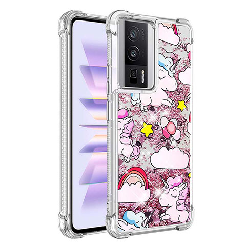 Custodia Silicone Cover Morbida Bling-Bling S01 per Xiaomi Redmi K60 5G Lavanda