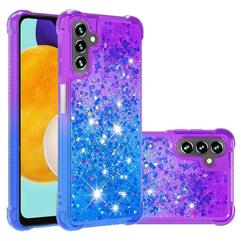 Custodia Silicone Cover Morbida Bling-Bling S02 per Samsung Galaxy A04s Viola