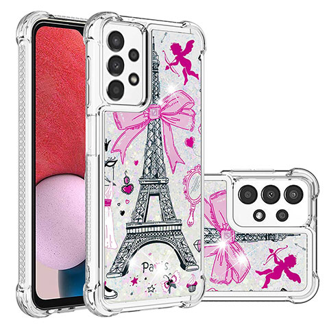 Custodia Silicone Cover Morbida Bling-Bling S03 per Samsung Galaxy A13 4G Multicolore