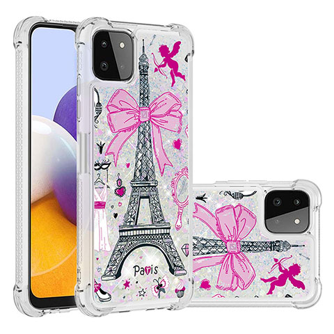 Custodia Silicone Cover Morbida Bling-Bling S03 per Samsung Galaxy F42 5G Multicolore